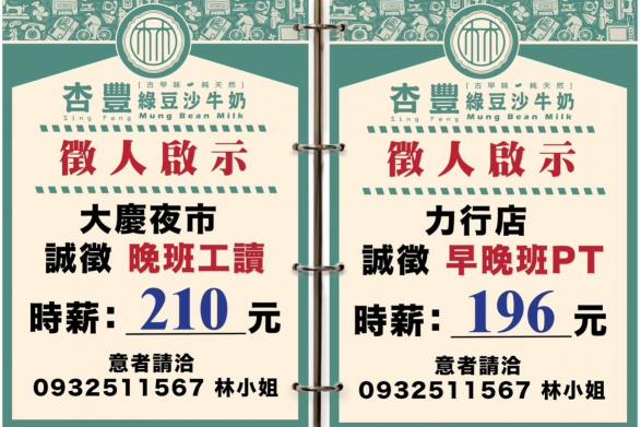 長期門市早 晚班人員
