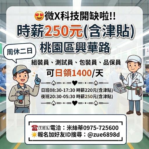 Ⓜ️可日領➽興華路【x星】日220／直下夜250．組裝.包裝.倉儲.品保【電競產品